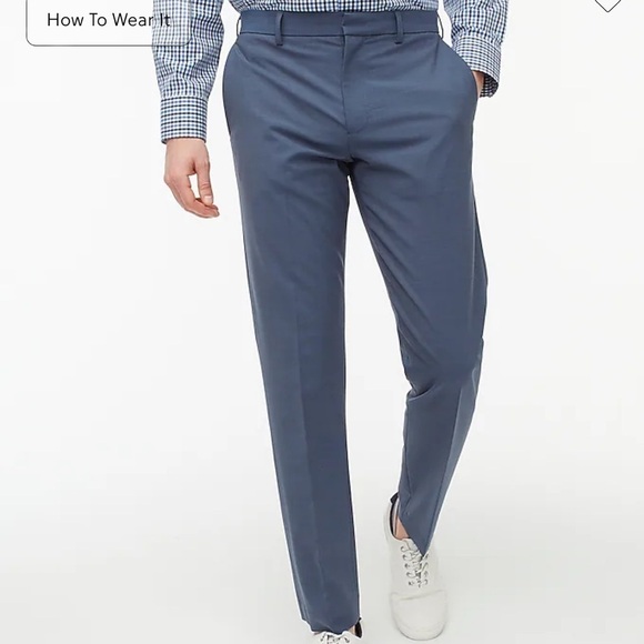 NWOT j crew Thompson pant Four Season Wool Light Blu - Picture 1 of 5